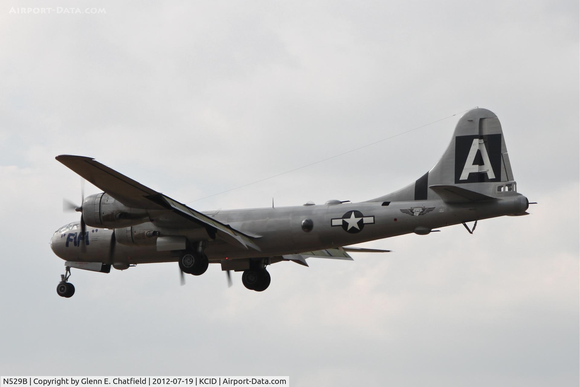 N529B, 1944 Boeing B-29A-60-BN Superfortress C/N 11547, Final approach runway 27