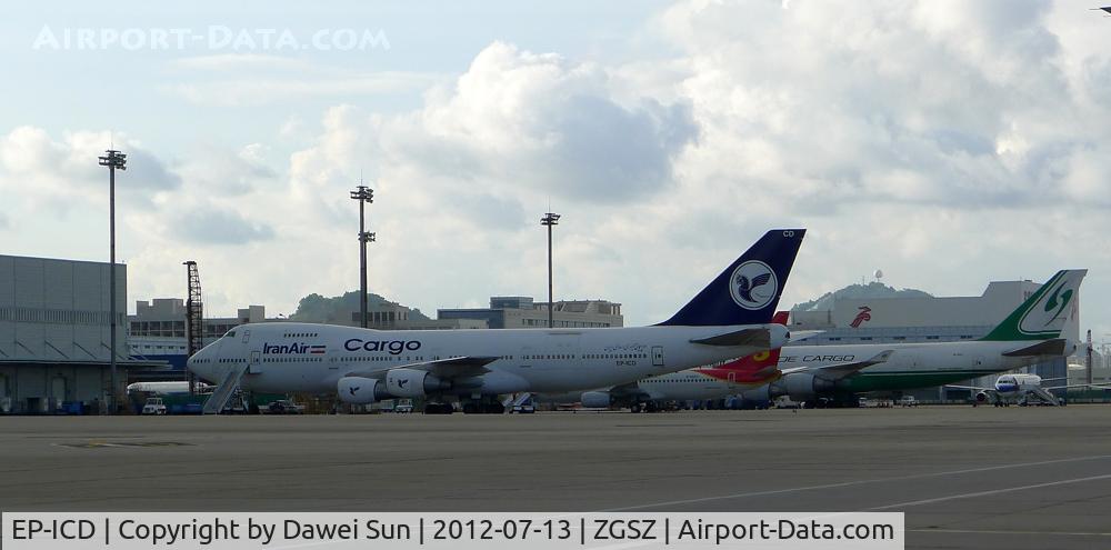 EP-ICD, 1988 Boeing 747-21AC C/N 24134, Iran Cargo @ Shenzhen
