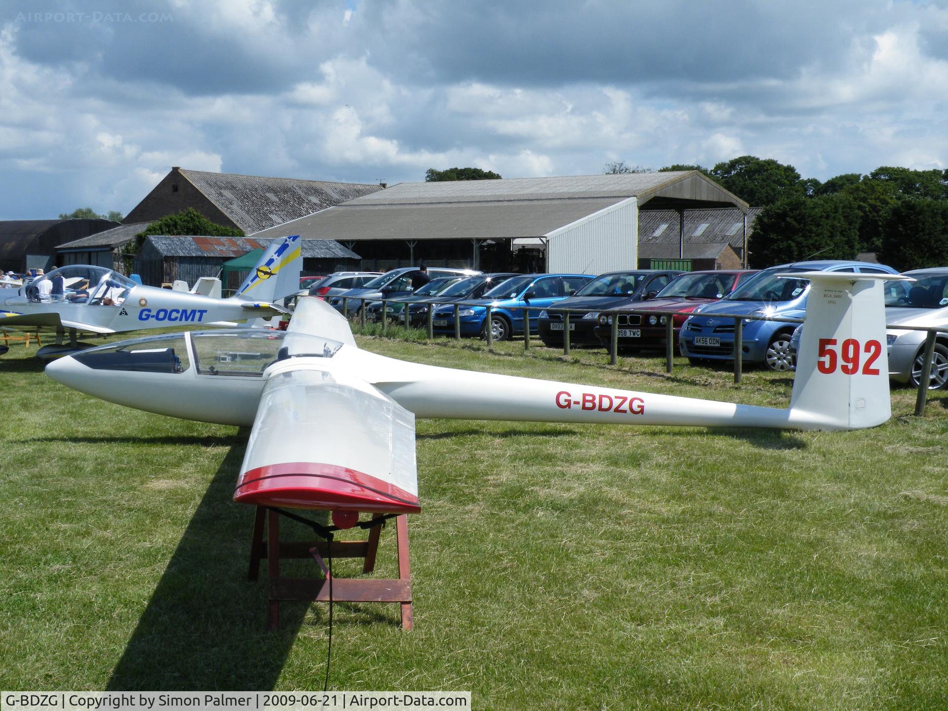 G-BDZG, 1976 Slingsby T-59H Kestrel C/N 1868, Kestrel on show at Crowland Open day