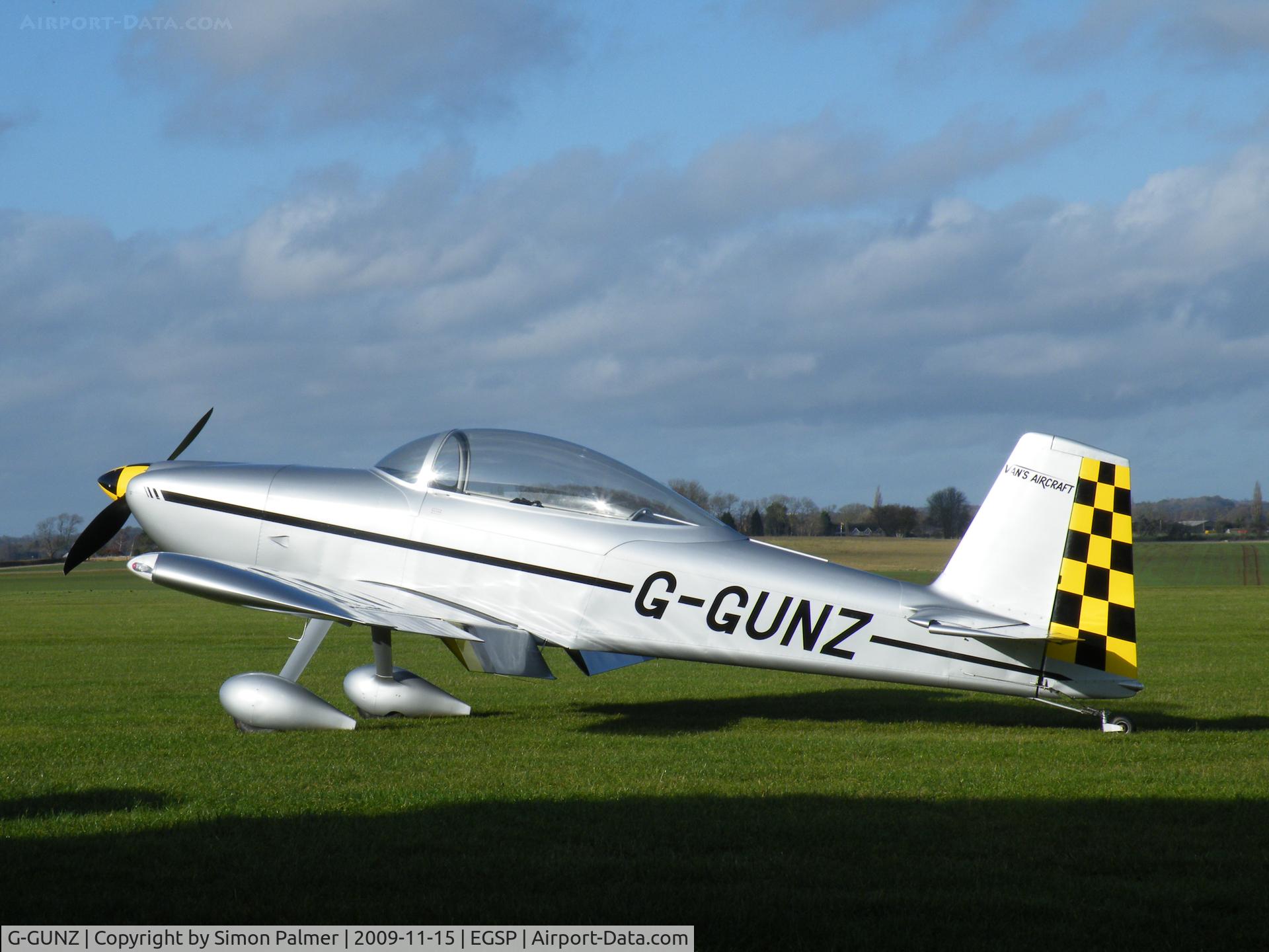 G-GUNZ, 2009 Vans RV-8 C/N PFA 303-14475, Vans at Sibson