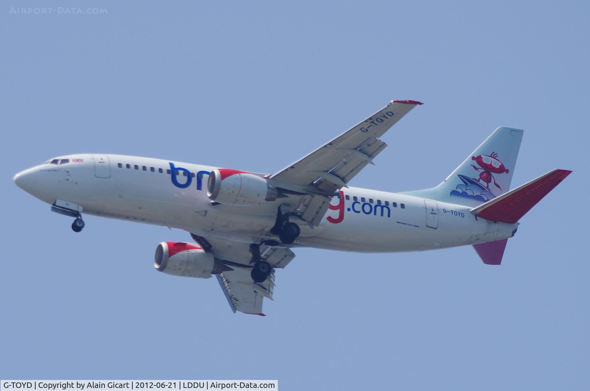 G-TOYD, 1994 Boeing 737-3Q8 C/N 26307, Approach Dubrovnik airport