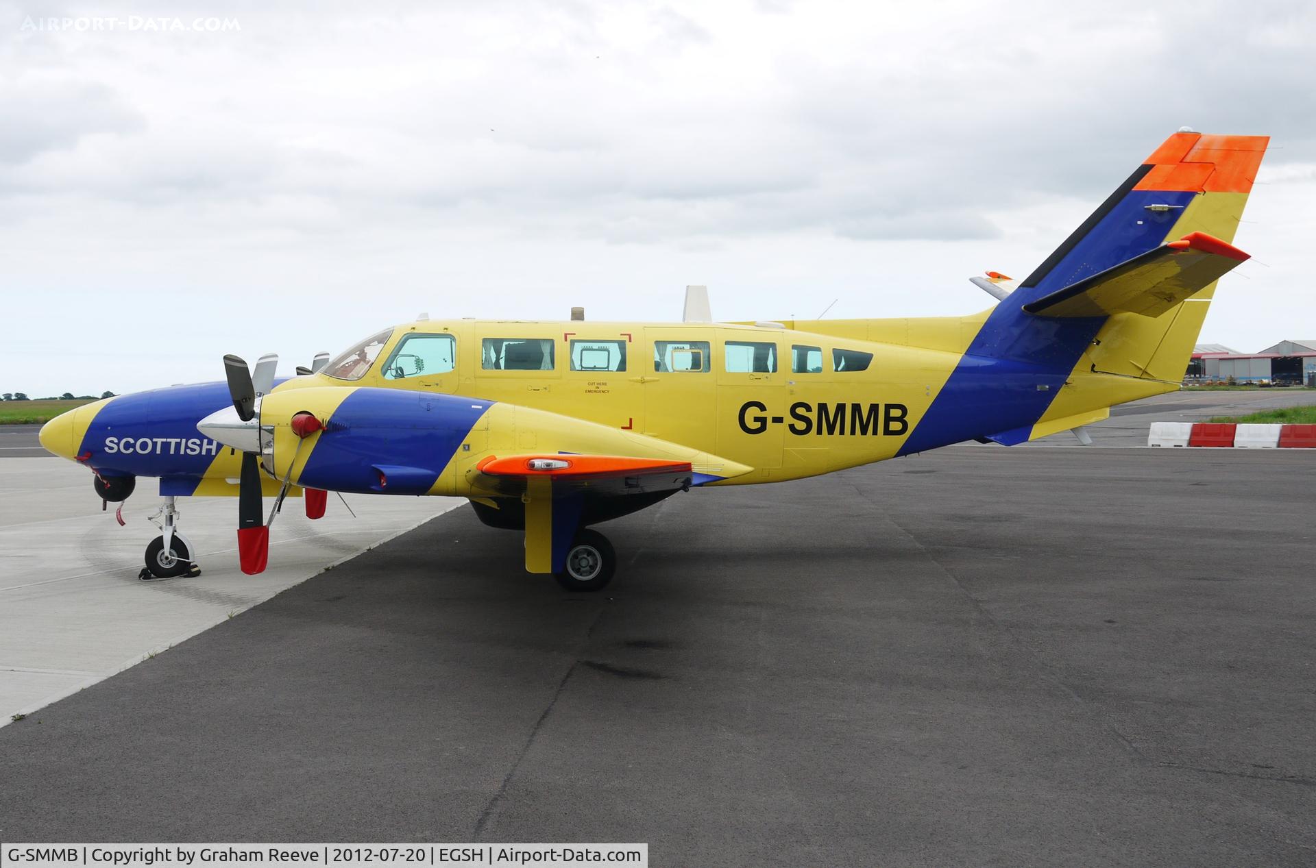 G-SMMB, 2008 Reims Cessna F406 Caravan II C/N F406-0095, Parked at Norwich.