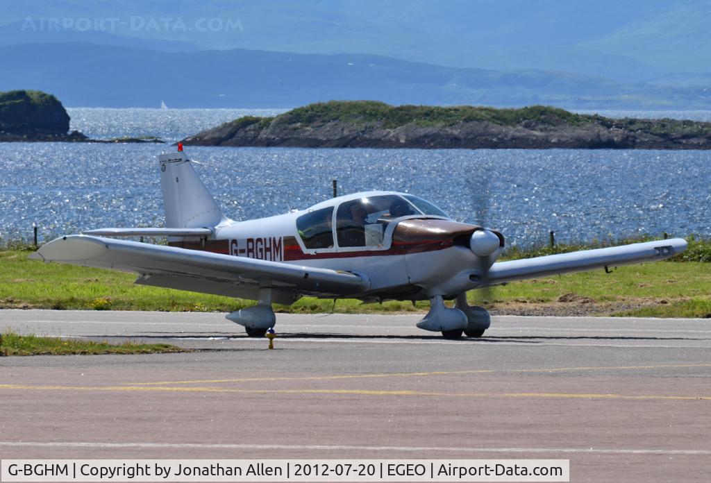 G-BGHM, 1979 Robin R-1180T Aiglon C/N 227, Arriving at Oban (Connel) airport.