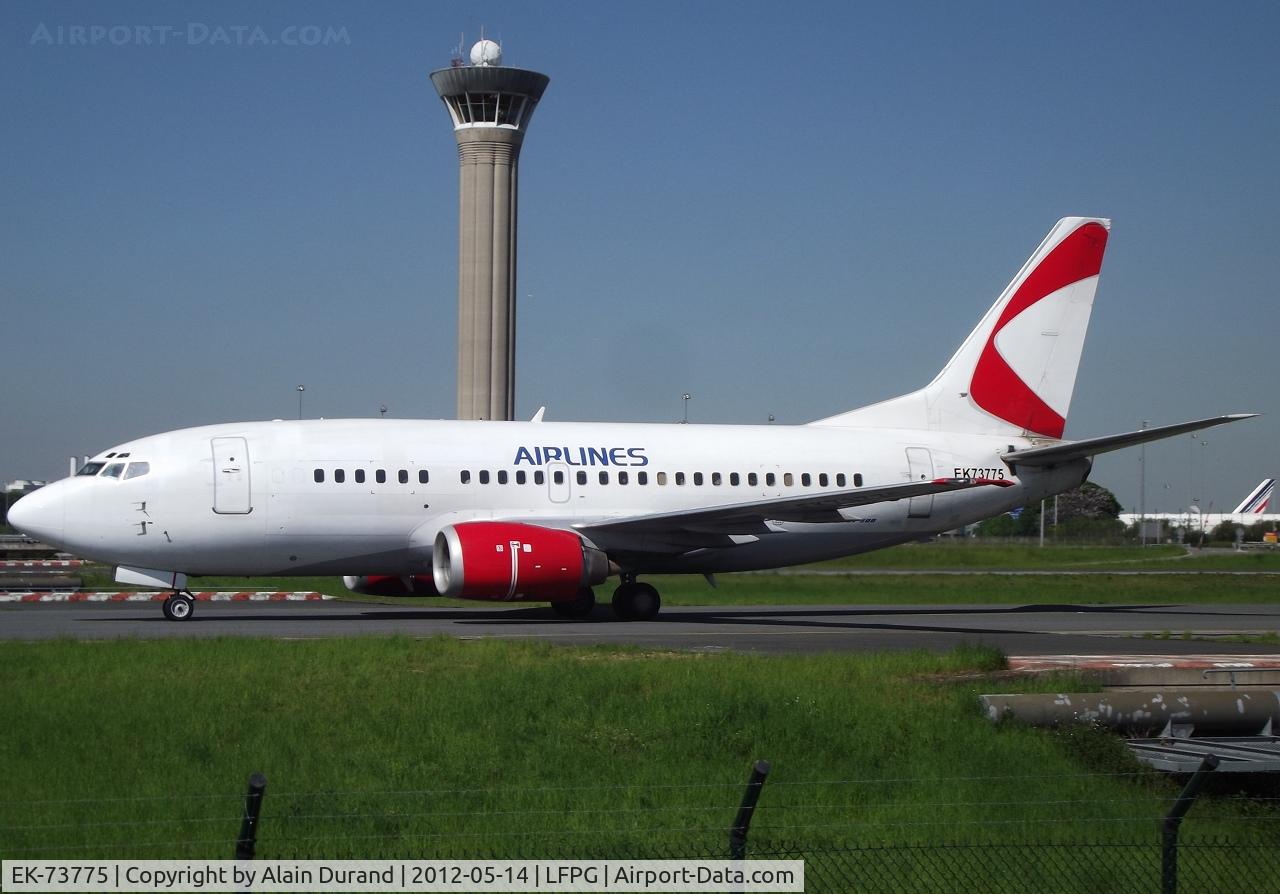 EK-73775, 1999 Boeing 737-55S C/N 28475/3096, Delivered new to CSA as OK-EGO. Sold and delivered to Armavia probably on sight 2011-11-22, ferried to Erevan on the next day.