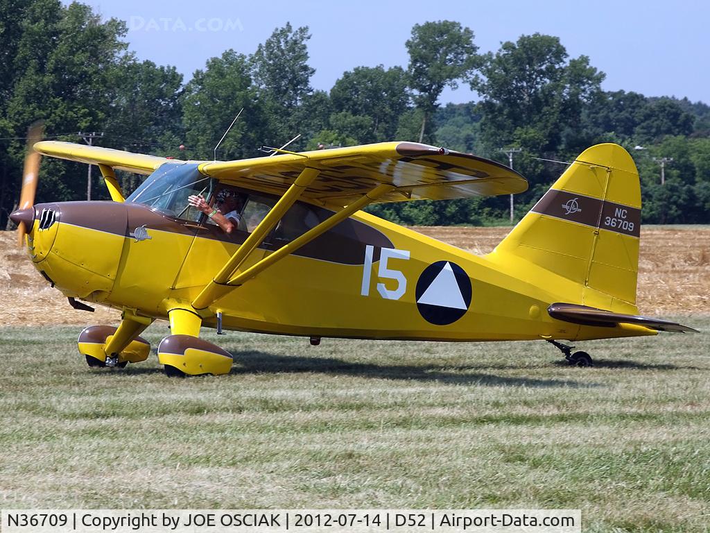 N36709, 1941 Stinson 10A C/N 8109, @ Geneseo