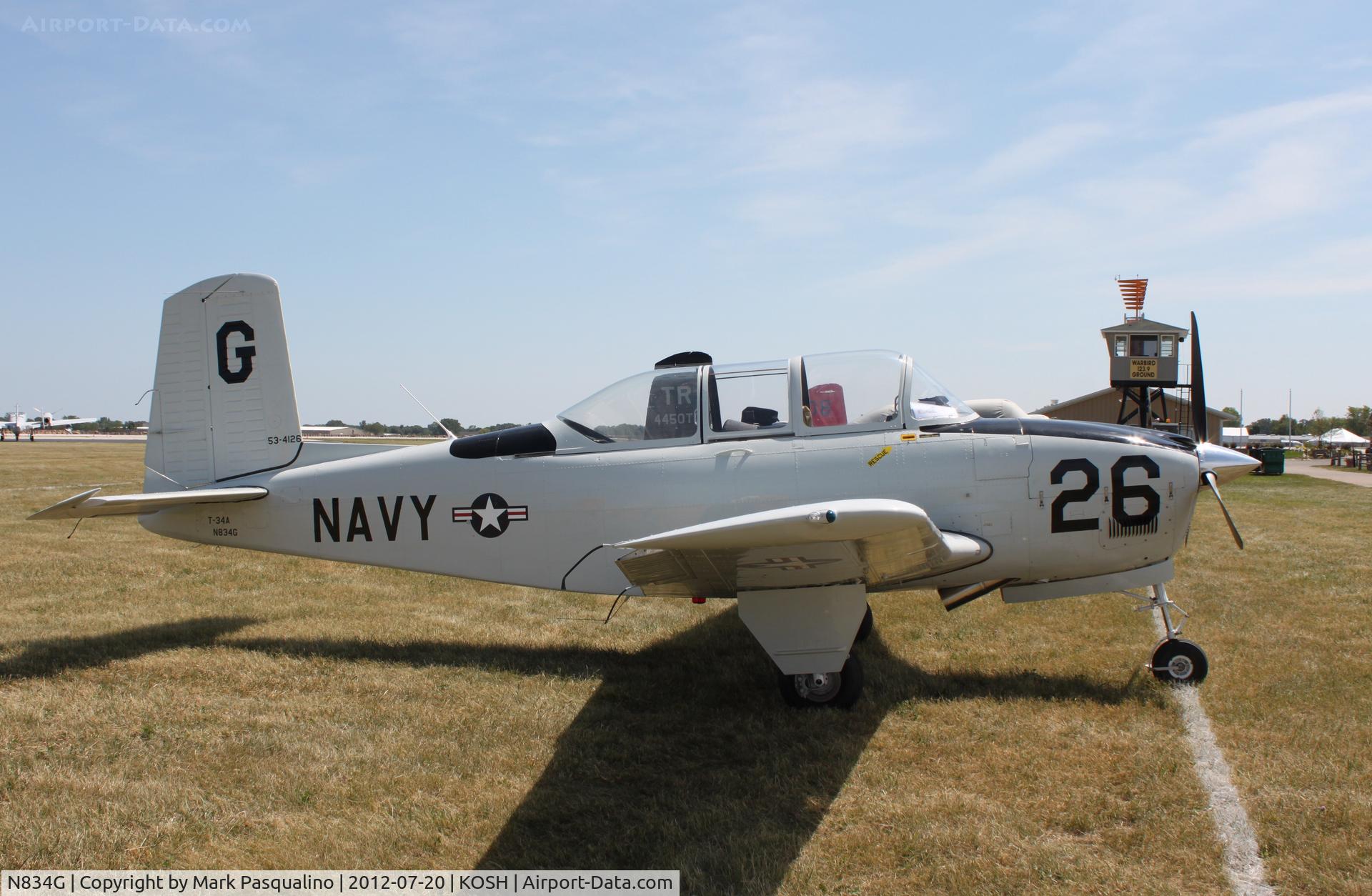 N834G, 1955 Beech (CCF) T-34A (A45) Mentor C/N CCF34-95, Beech T-34A