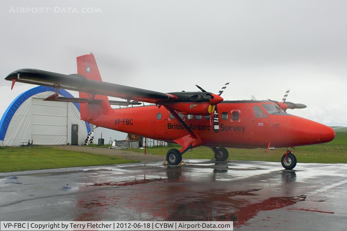 VP-FBC, De Havilland Canada DHC-6-300 Twin Otter C/N 787, De Havilland Canada DHC-6-300 Twin Otter, c/n: 787 on maintenance at Springbank , Alberta