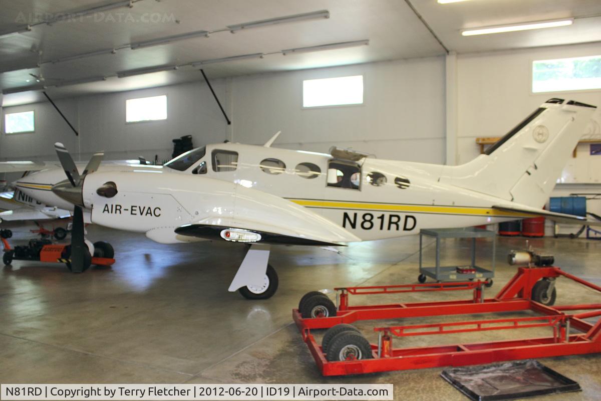 N81RD, 1977 Cessna 421C Golden Eagle C/N 421C0291, On display at Bird Aviation Museum and Invention Center, near Sagle , Idaho
