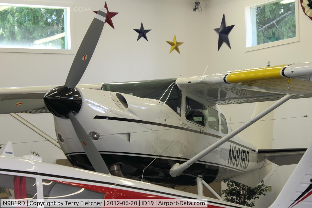N981RD, 1981 Cessna TU206G Turbo Stationair Turbo Stationair C/N U20605872, On display at Bird Aviation Museum and Invention Center, near Sagle , Idaho