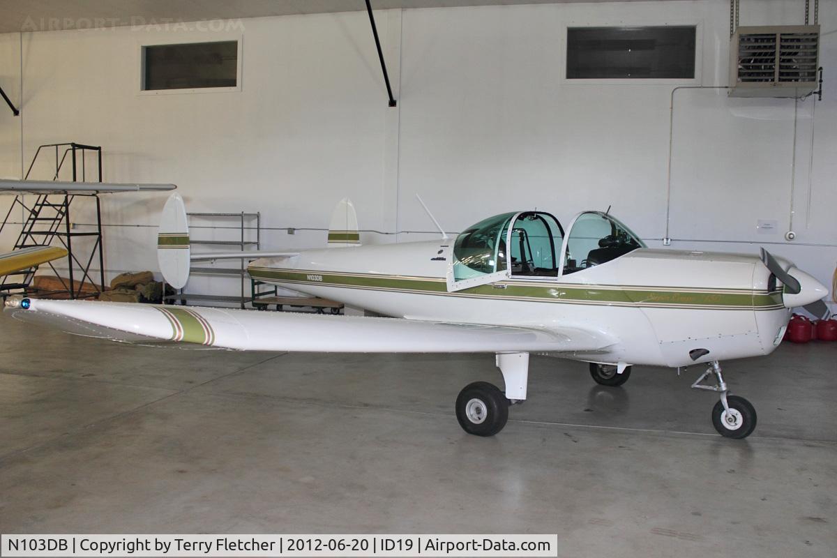N103DB, Alon A-2 Aircoupe C/N A-86, On display at Bird Aviation Museum and Invention Center, near Sagle , Idaho