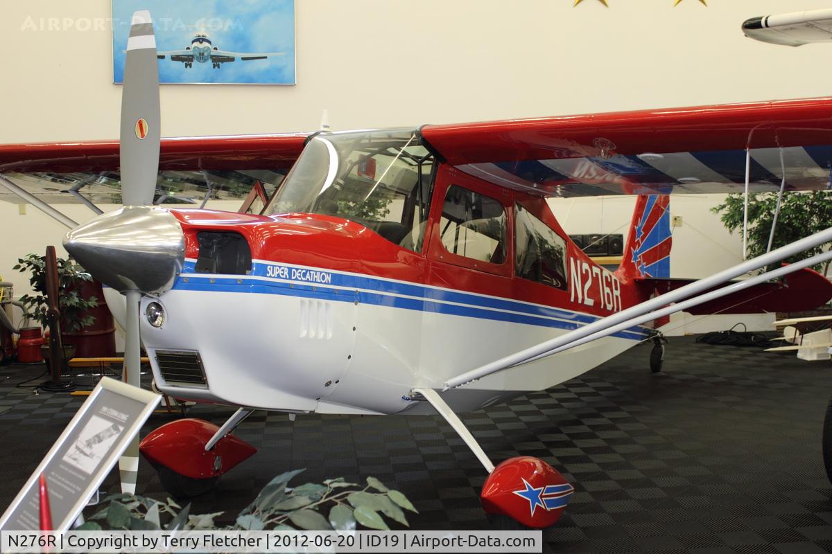 N276R, 1993 American Champion 8KCAB Super Decathlon C/N 713-93, On display at Bird Aviation Museum and Invention Center, near Sagle , Idaho