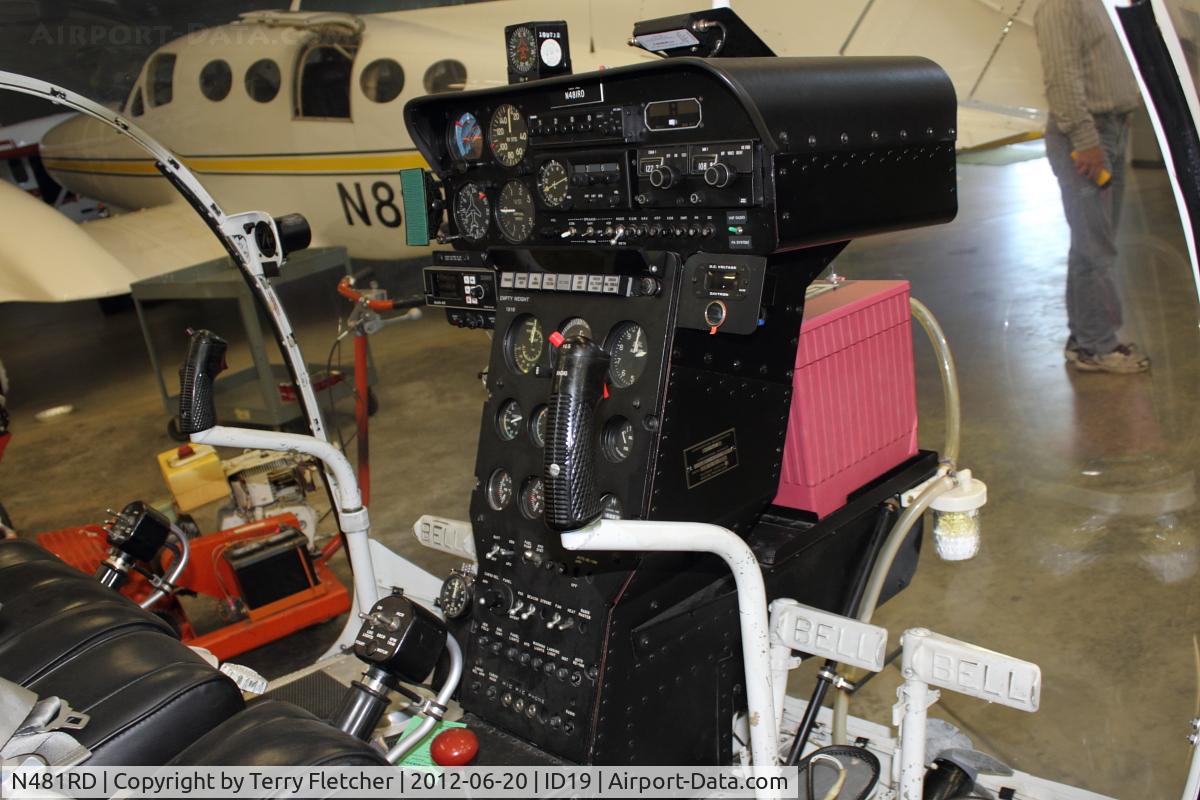N481RD, 1969 Bell 47G-3B-2 C/N 6716, On display at Bird Aviation Museum and Invention Center, near Sagle , Idaho