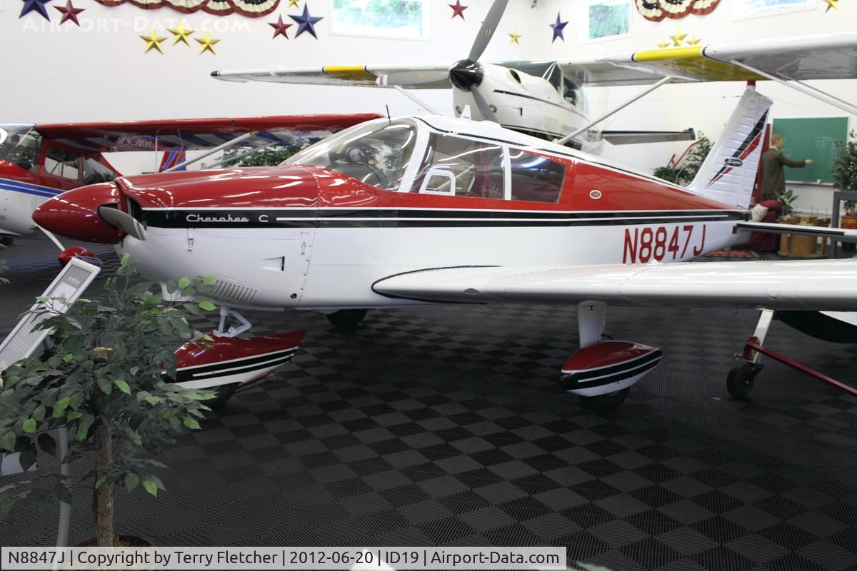 N8847J, 1965 Piper PA-28-180 C/N 28-2805, On display at Bird Aviation Museum and Invention Center, near Sagle , Idaho