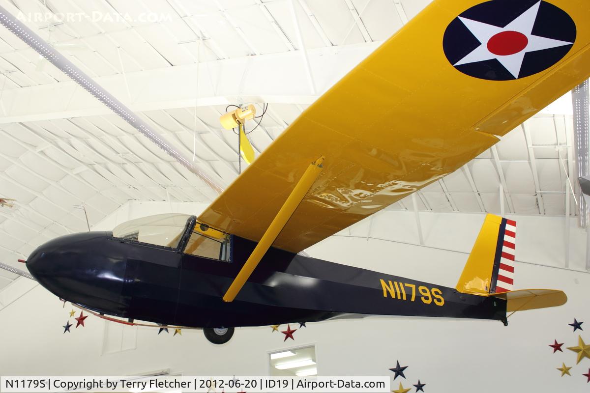 N1179S, 1972 Schweizer SGS 2-33A C/N 229, On display at Bird Aviation Museum and Invention Center, near Sagle , Idaho