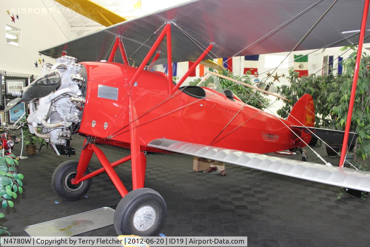 N4780W, 1928 Waco GXE C/N 1249, On display at Bird Aviation Museum and Invention Center, near Sagle , Idaho