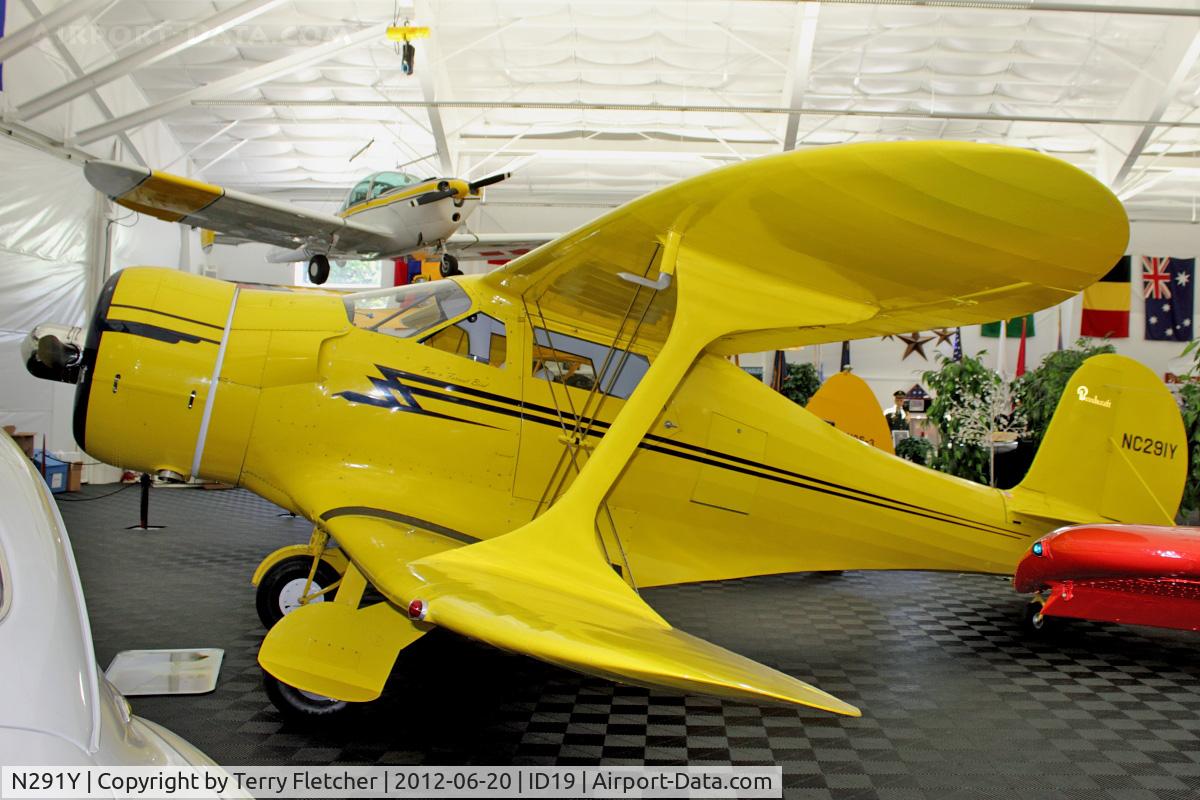 N291Y, 1939 Beech F17D Staggerwing C/N U-261, Ex USAF 42-97049  , On display at Bird Aviation Museum and Invention Center, near Sagle , Idaho