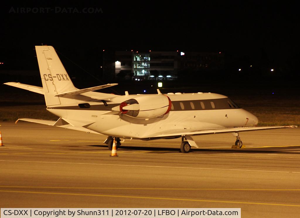 CS-DXX, 2008 Cessna 560XL Citation XLS C/N 560-5789, Parked at the General Aviation area...