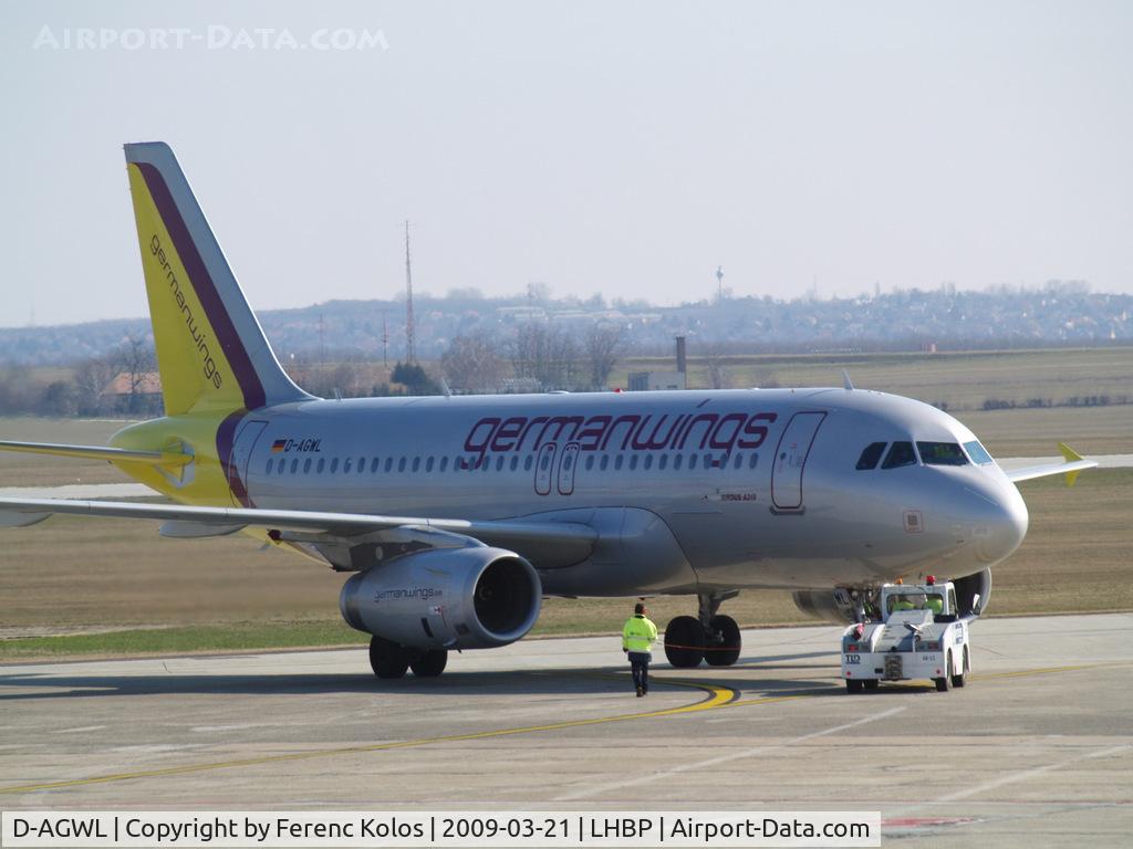 D-AGWL, 2008 Airbus A319-132 C/N 3534, Ferihegy