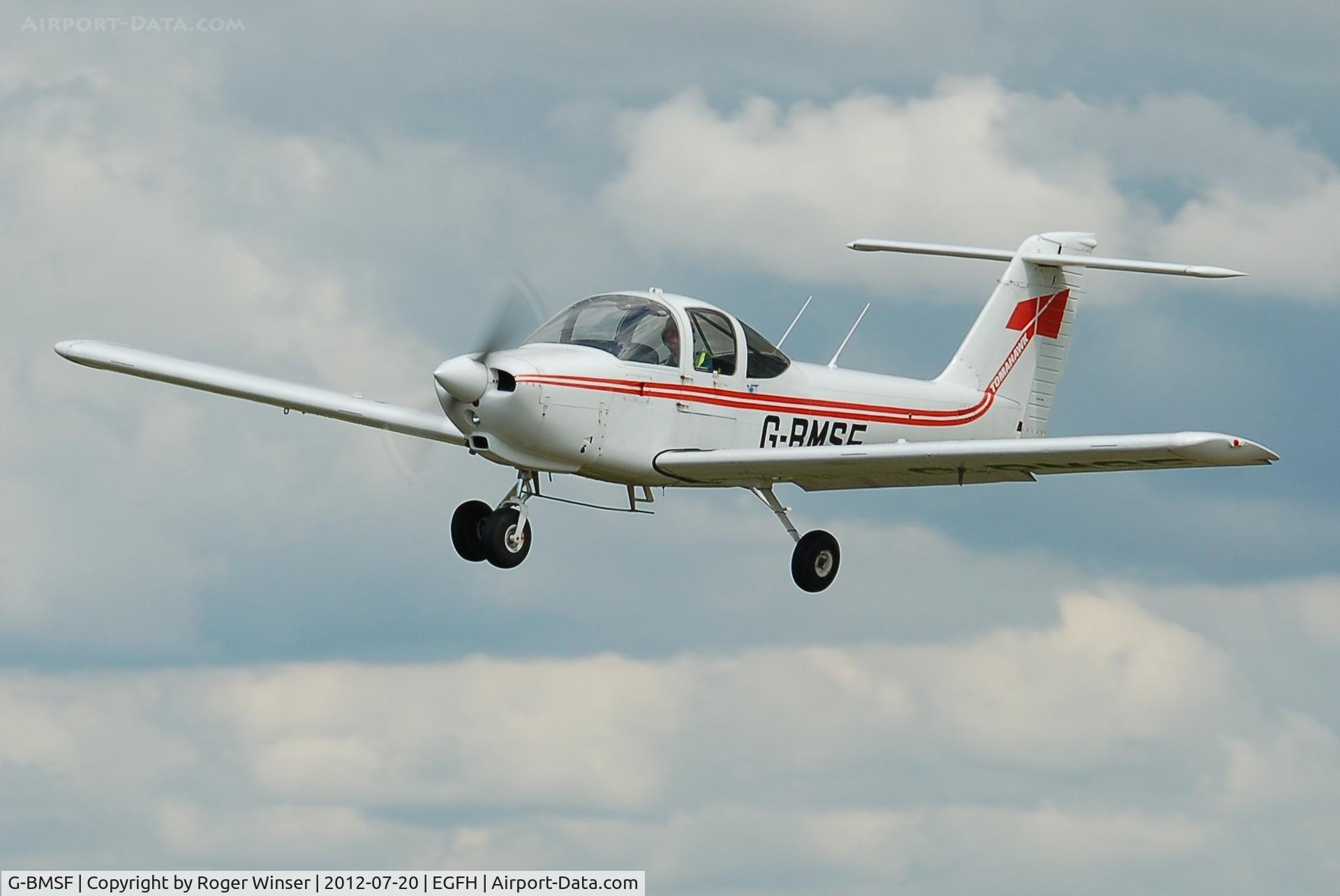 G-BMSF, 1978 Piper PA-38-112 Tomahawk Tomahawk C/N 38-78A0524, Operated by Cambrian Flying Club based at Swansea Airport.