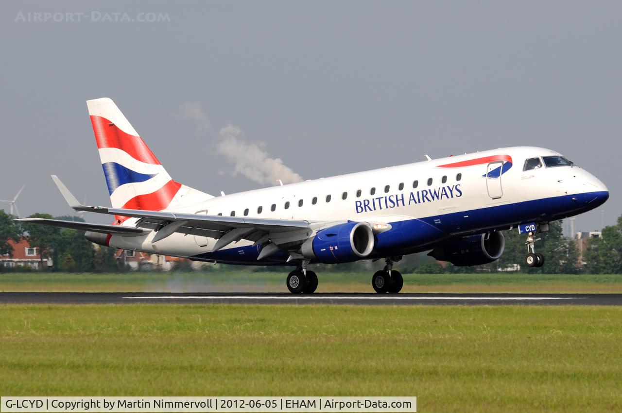 G-LCYD, 2009 Embraer 170STD (ERJ-170-100STD) C/N 17000294, BA CItyLiner