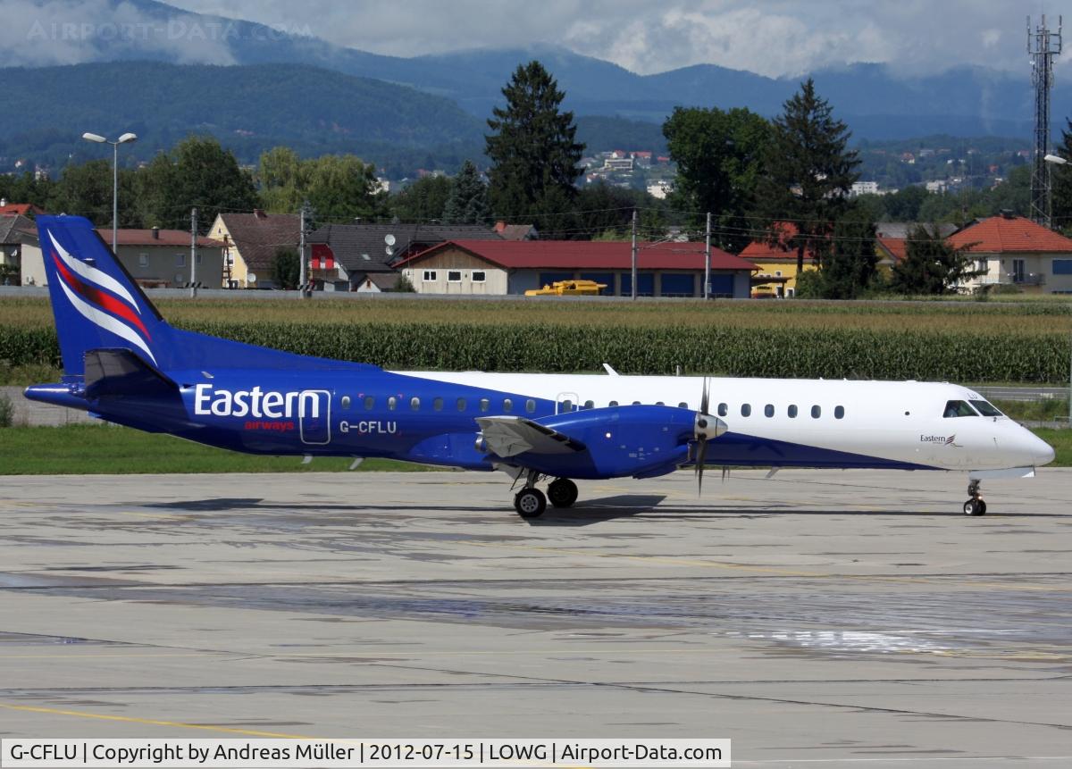G-CFLU, 1998 Saab 2000 C/N 2000-055, Eastern Airways from Manchester