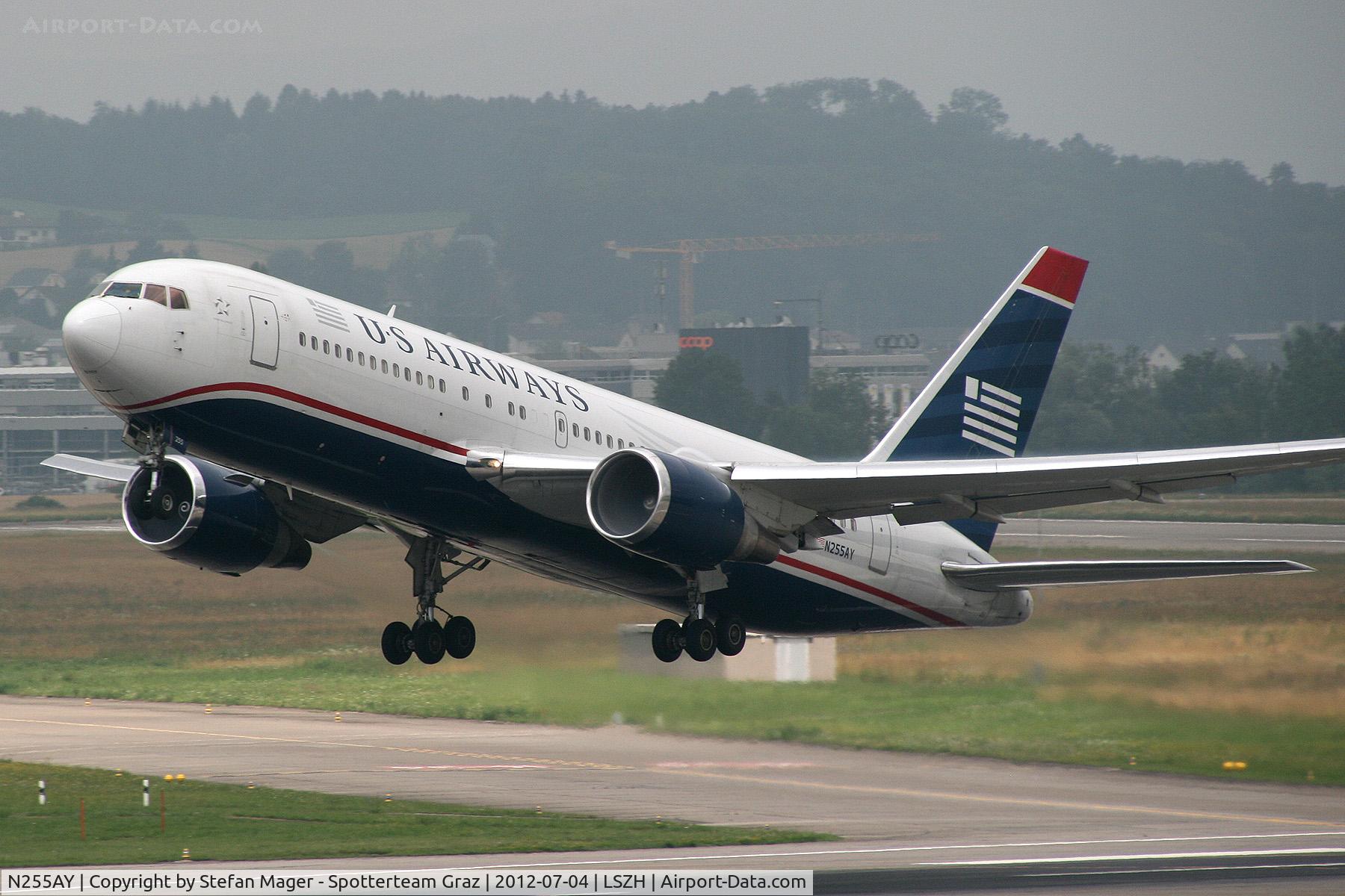 N255AY, 1991 Boeing 767-2B7 C/N 25257, US Airways B.767-200 @ZRH
