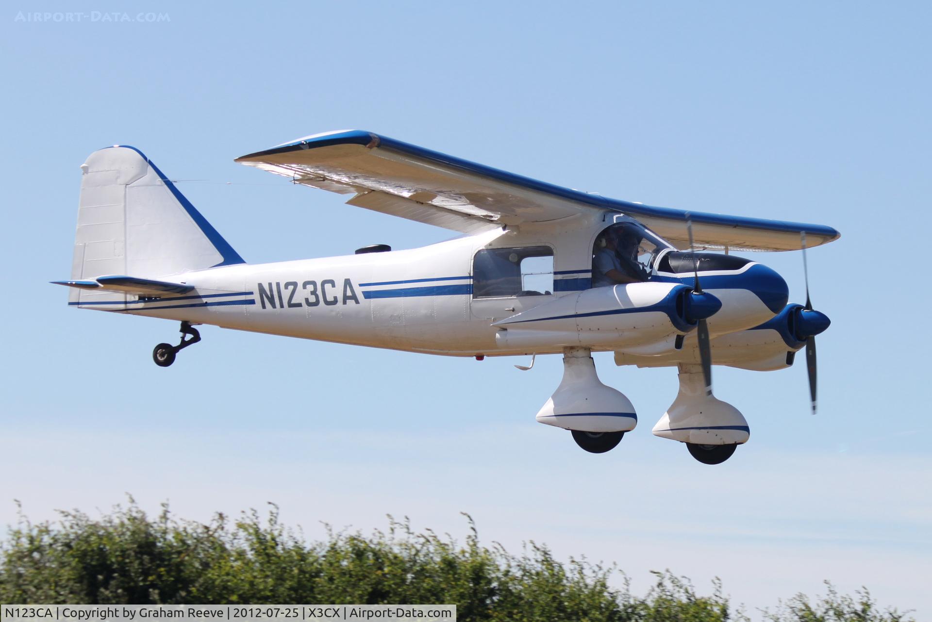 N123CA, 1964 Dornier Do-28A-1 C/N 3051, About to land at Northrepps.