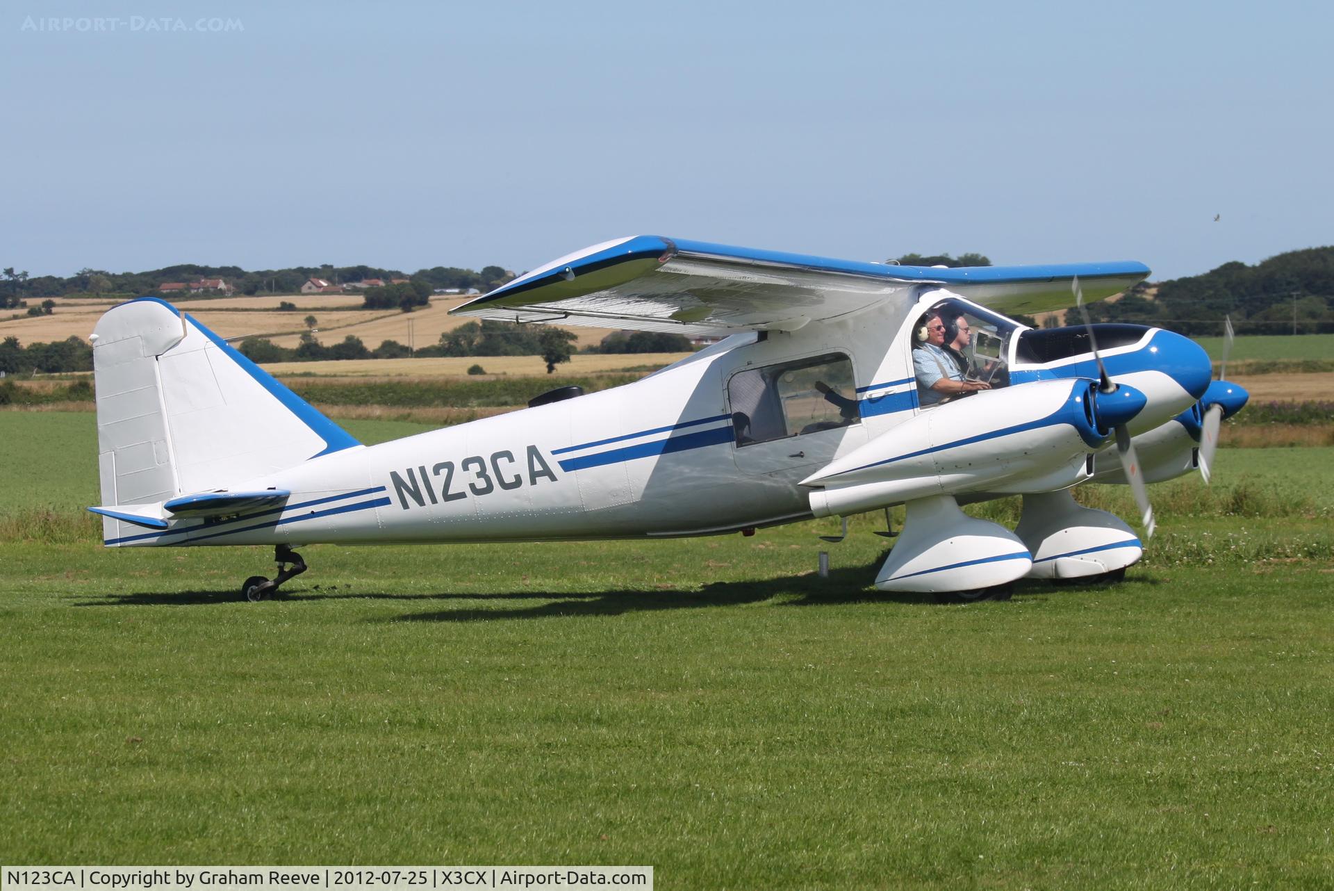 N123CA, 1964 Dornier Do-28A-1 C/N 3051, Just landed.