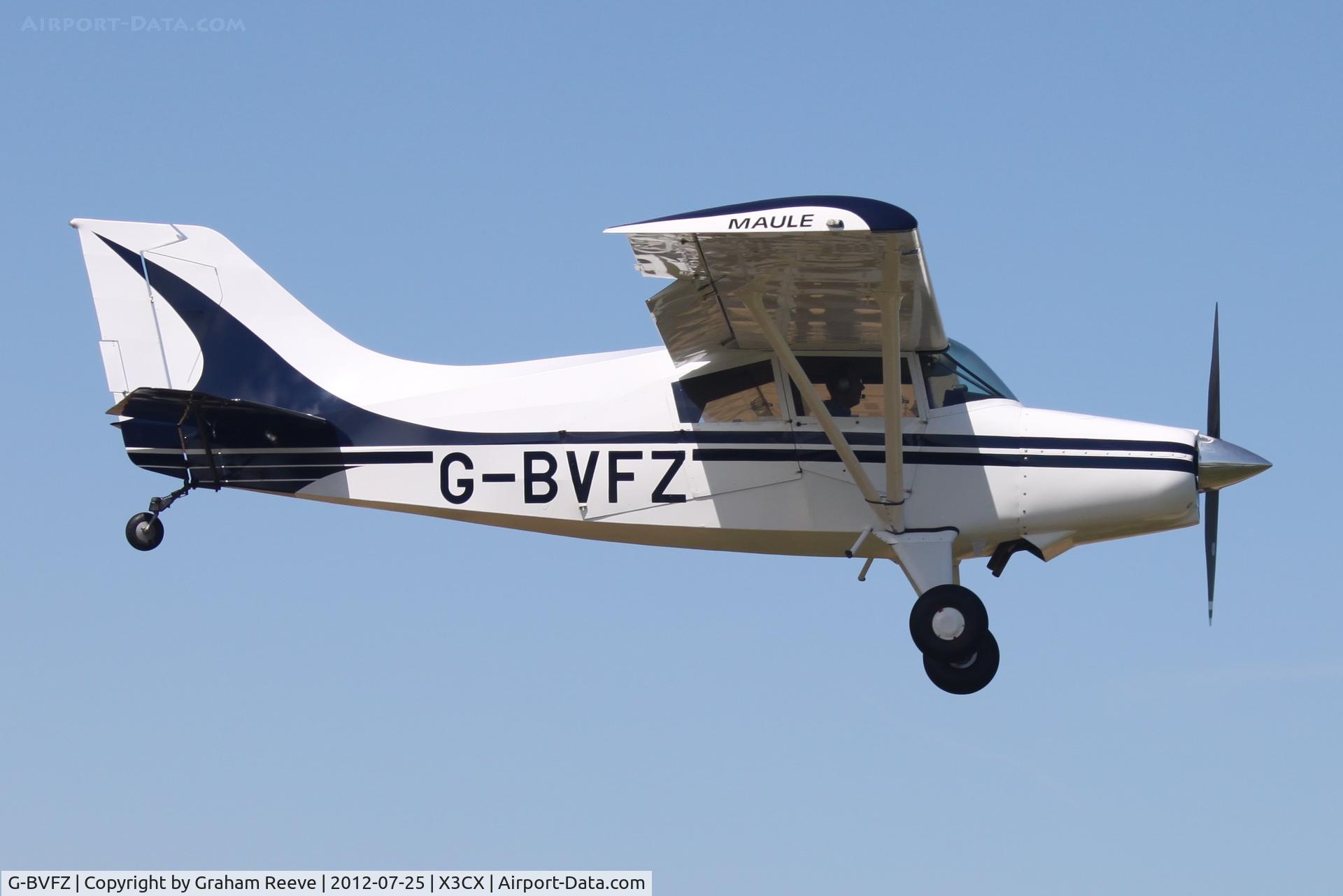 G-BVFZ, 1986 Maule M-5-180C C/N 8082C, About to land.