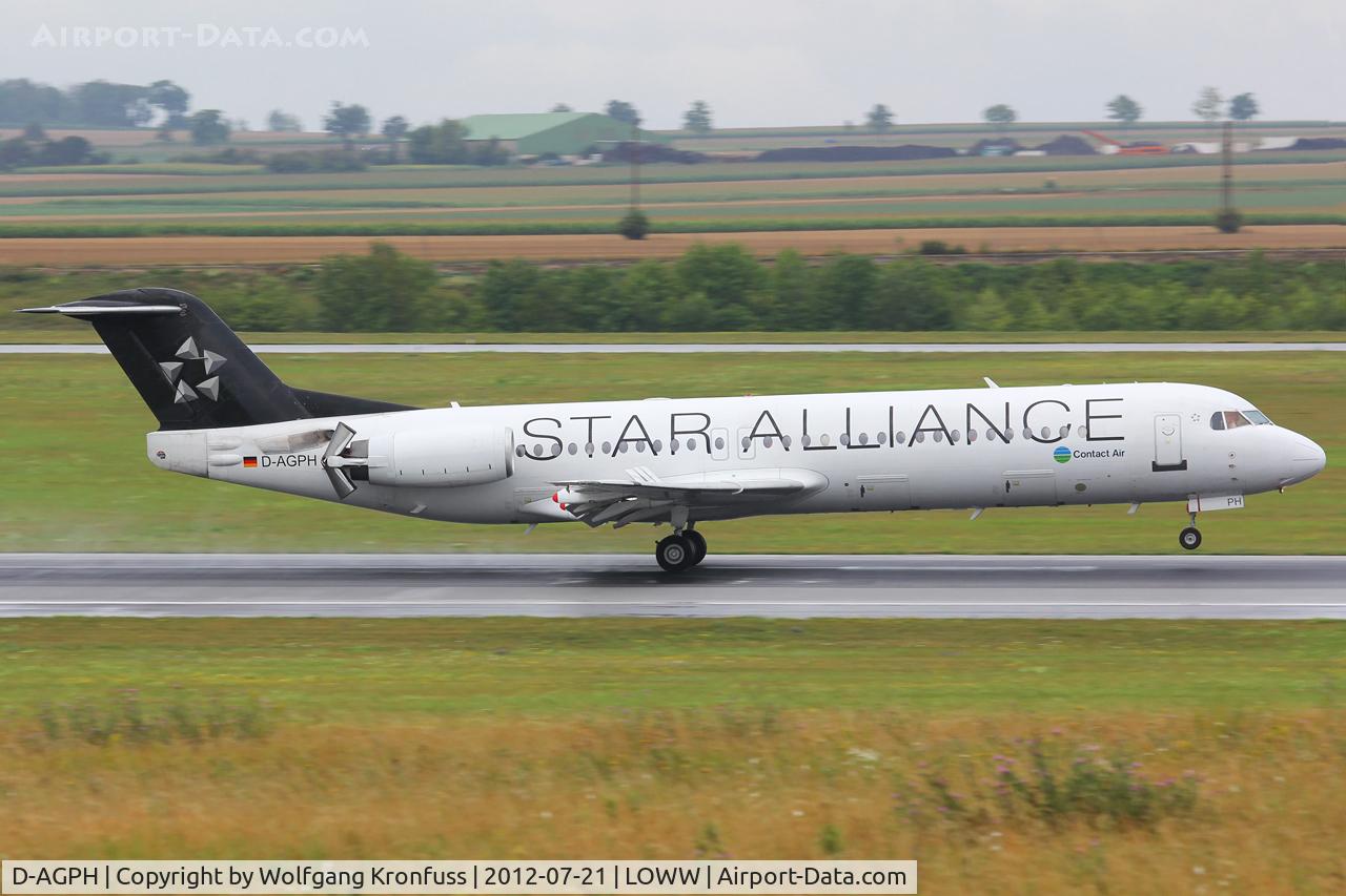 D-AGPH, 1990 Fokker 100 (F-28-0100) C/N 11308, Contact Air