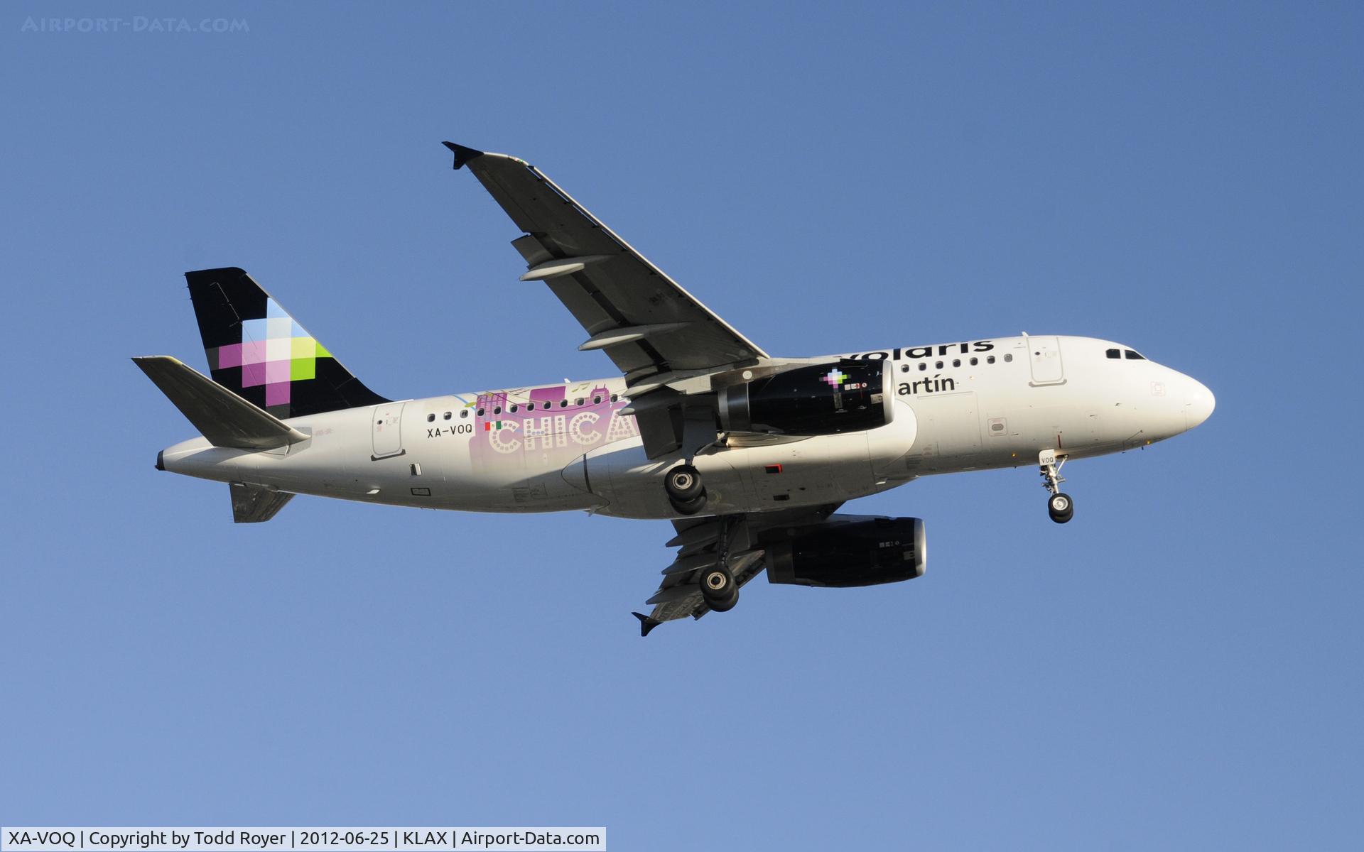 XA-VOQ, 2010 Airbus A319-133 C/N 4422, Arriving at LAX on 24R