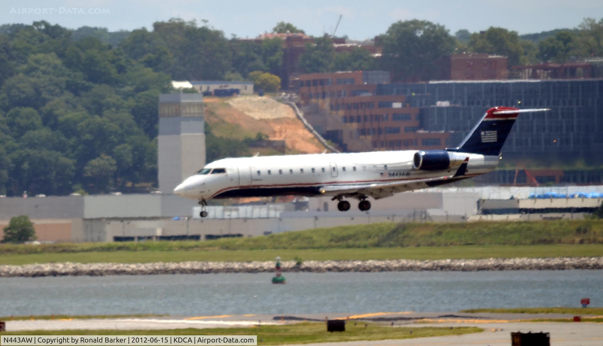 N443AW, 2003 Bombardier CRJ-200LR (CL-600-2B19) C/N 7781, DCA, VA