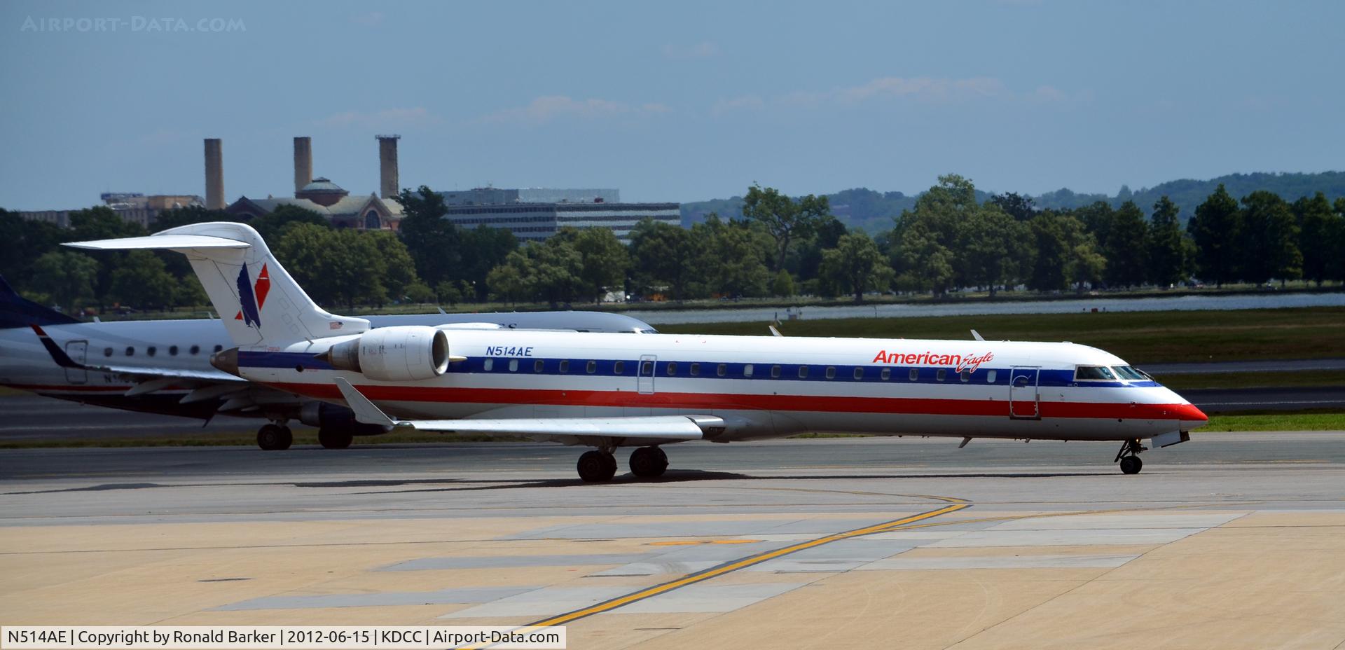 N514AE, 2003 Bombardier CRJ-701 (CL-600-2C10) Regional Jet C/N 10119, Taxi DCA