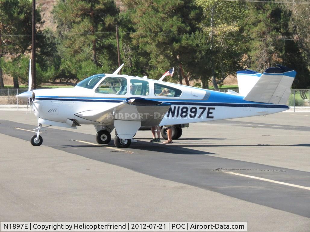 N1897E, 1966 Beech V35 Bonanza C/N D-8313, Parked in transient parking