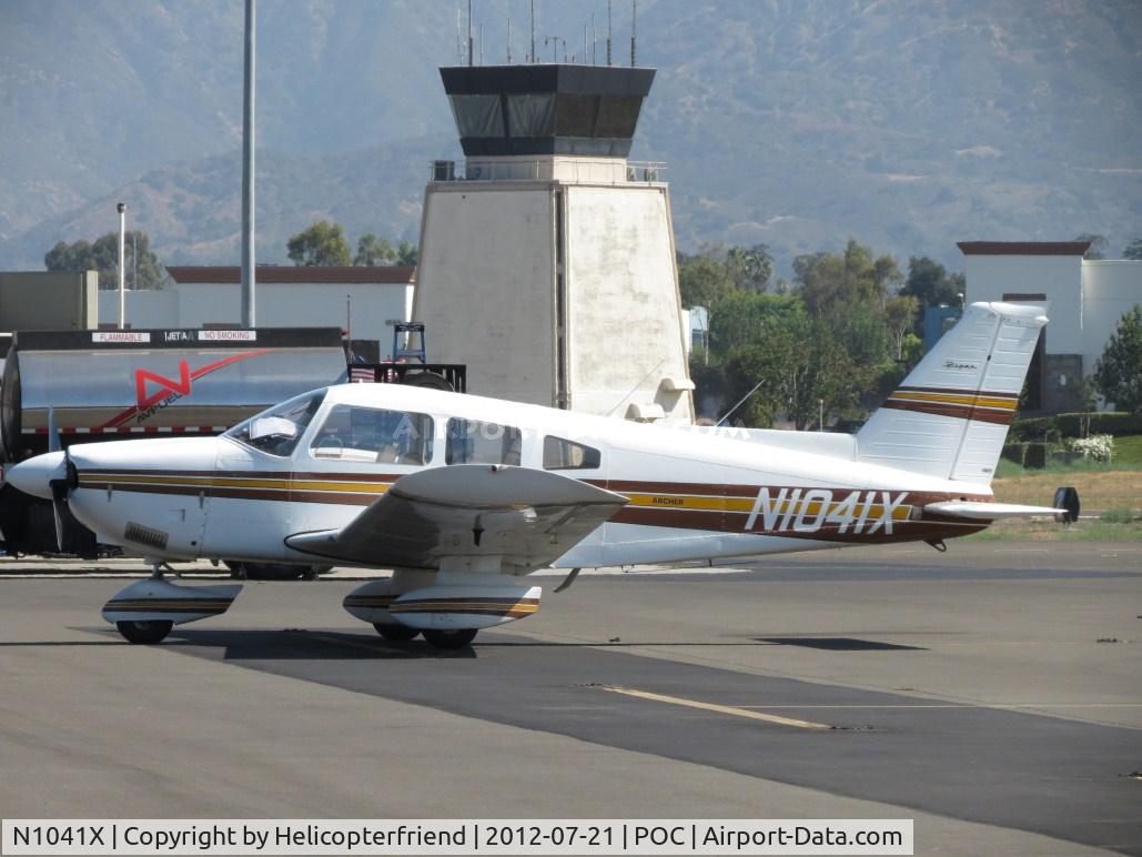 N1041X, 1975 Piper PA-28-180 C/N 28-7505199, Parked in transient parking