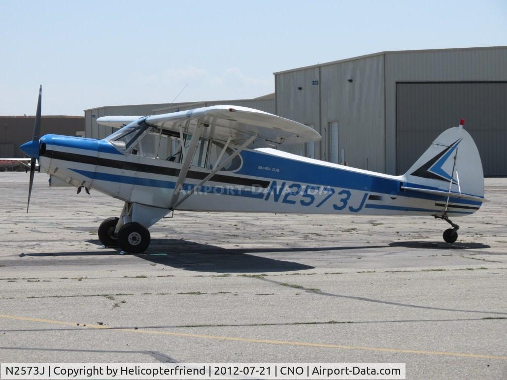 N2573J, 1979 Piper PA-18-150 Super Cub C/N 18-7909132, Parked near the paintshop