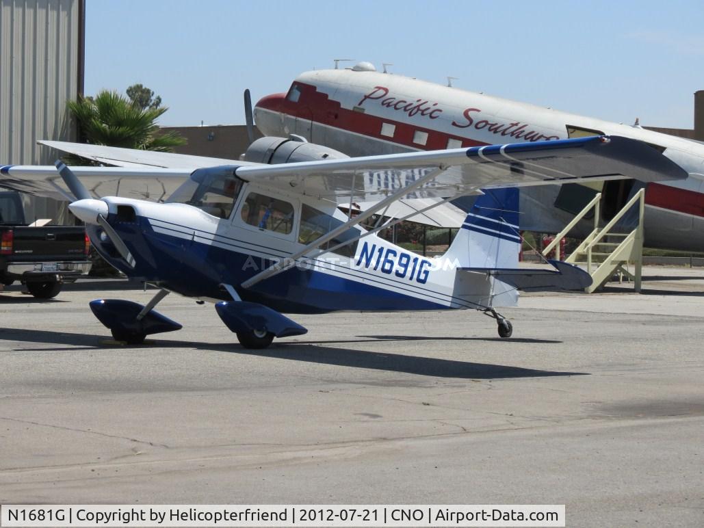 N1681G, 1968 Champion 7KCAB C/N 136, Parked on the southside of Plames Of Fame museum