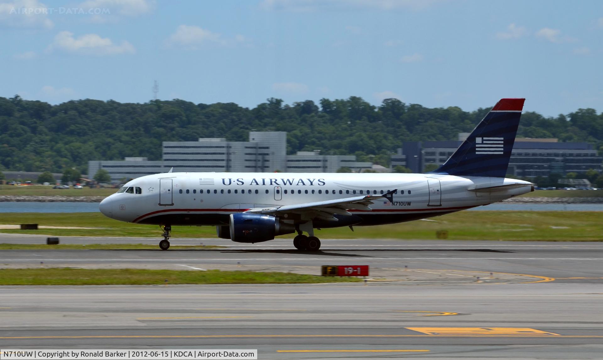 N710UW, 1999 Airbus A319-112 C/N 1019, Takeoff DCA