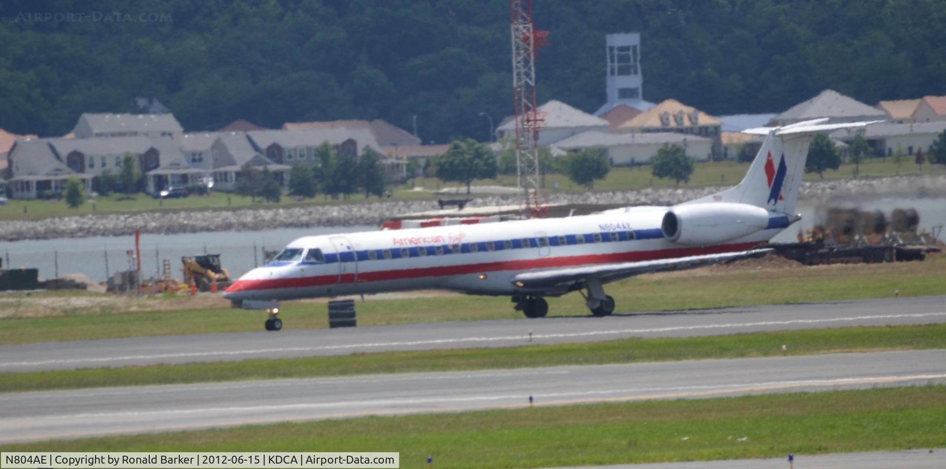 N804AE, 2001 Embraer ERJ-140LR (EMB-135KL) C/N 145487, Takeoff DCA