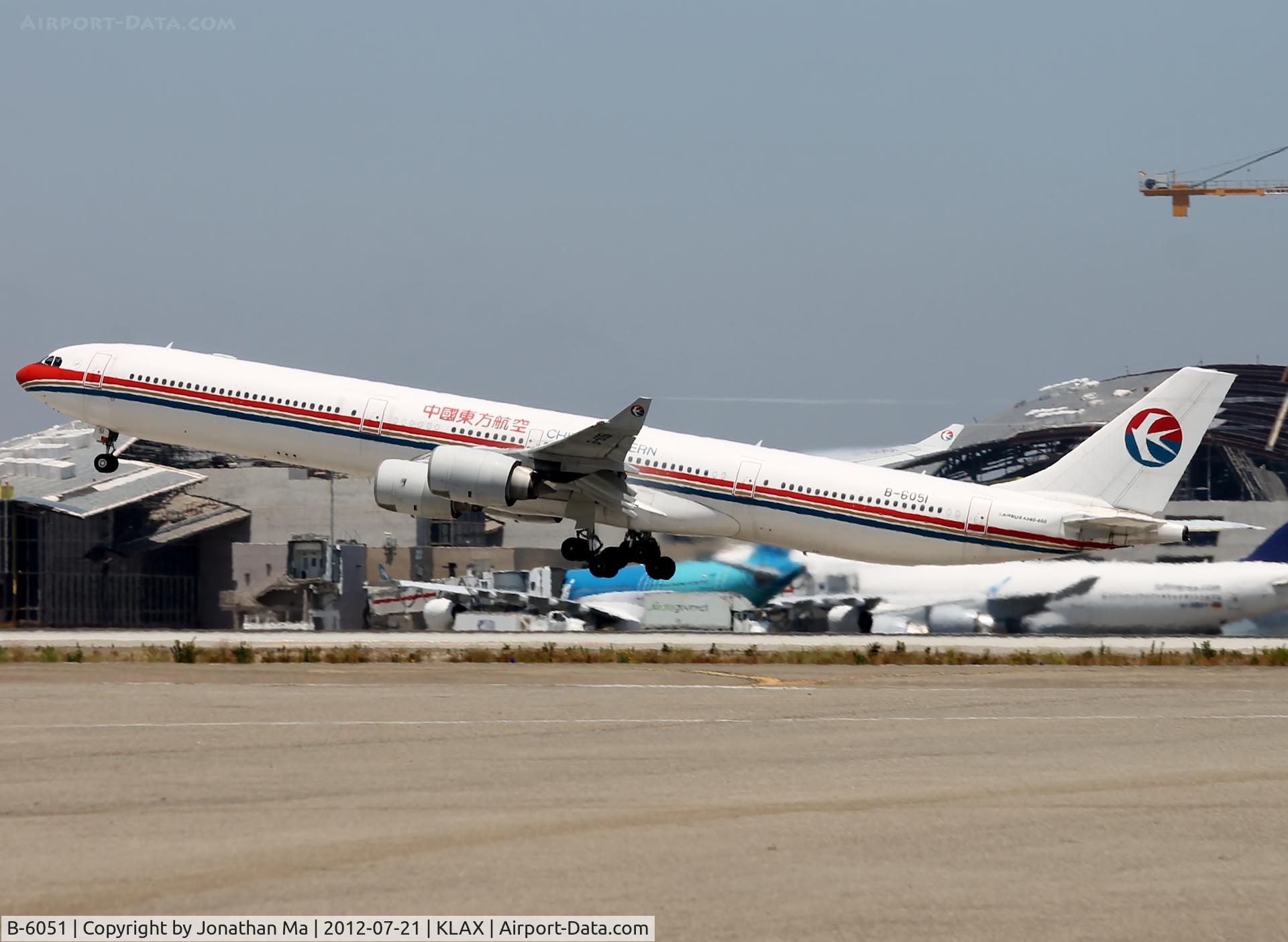 B-6051, 2003 Airbus A340-642 C/N 488, Takeoff 25R