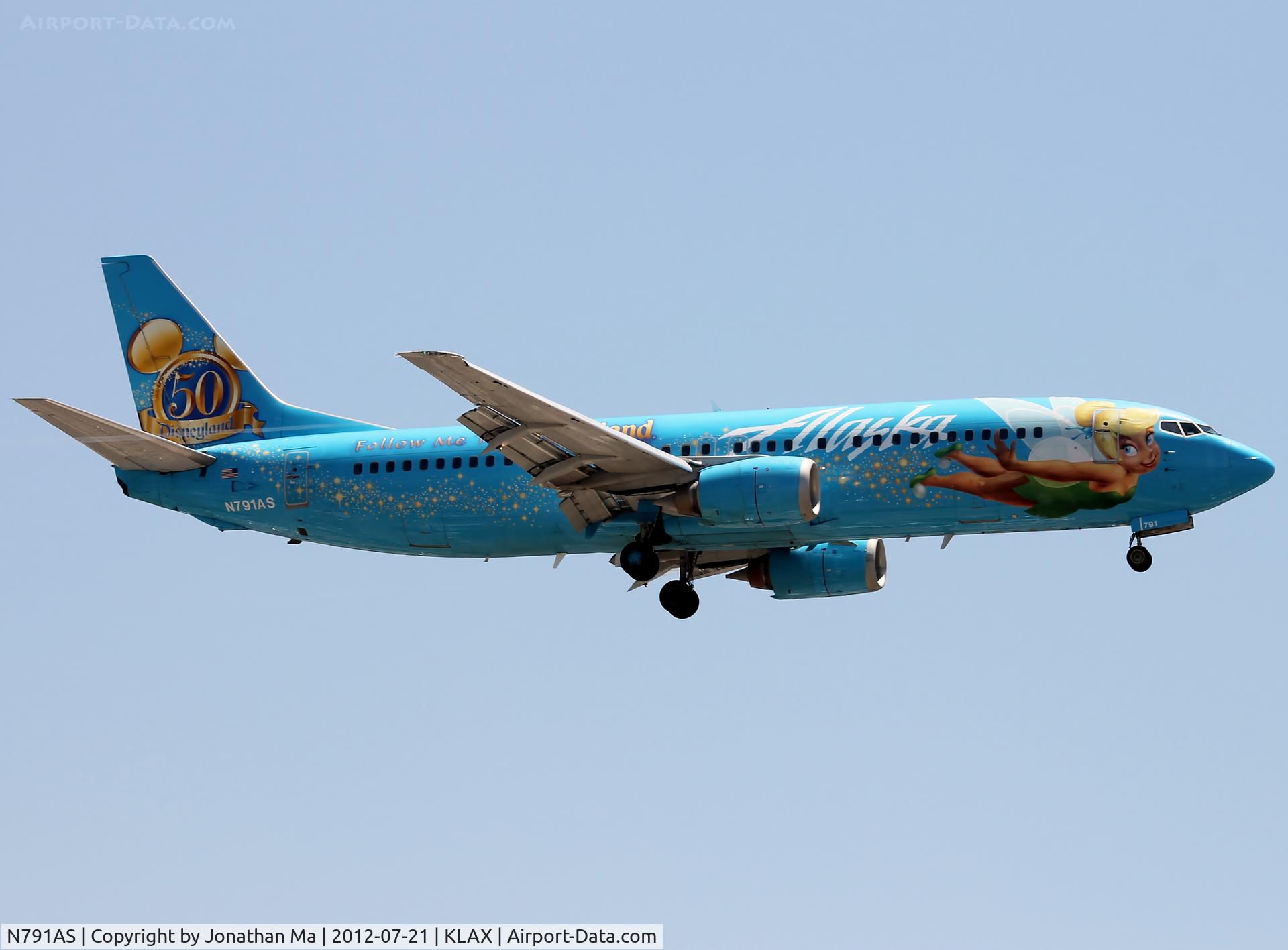 N791AS, 1997 Boeing 737-490 C/N 28886, Magic of Disneyland