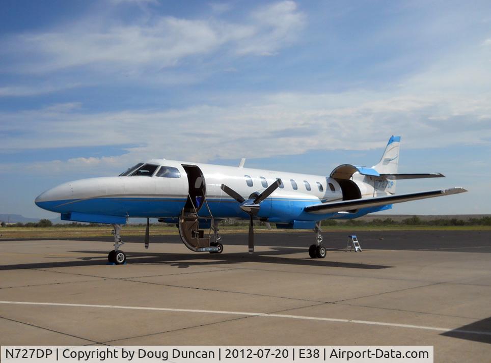 N727DP, 1975 Swearingen SA-226AT Merlin IVA C/N AT-039, Seen at Alpine-Casparis Airport in Alpine, Texas, and showing both access doors.