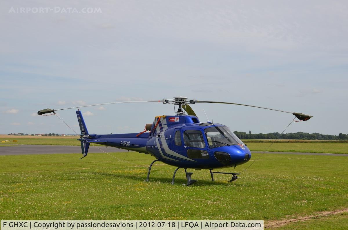 F-GHXC, Aérospatiale AS 350B2 Ecureuil C/N 1093, On the Apron Aero G