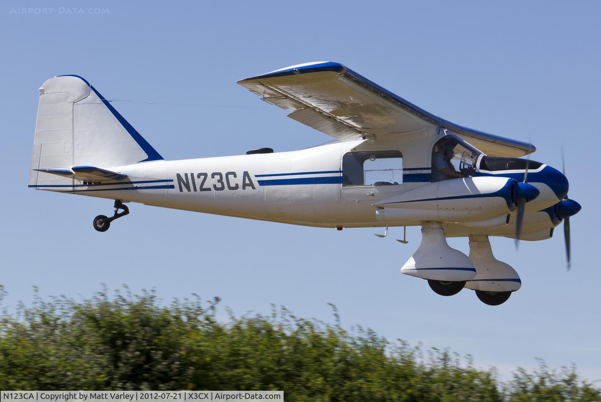 N123CA, 1964 Dornier Do-28A-1 C/N 3051, Arriving at Northrepps.