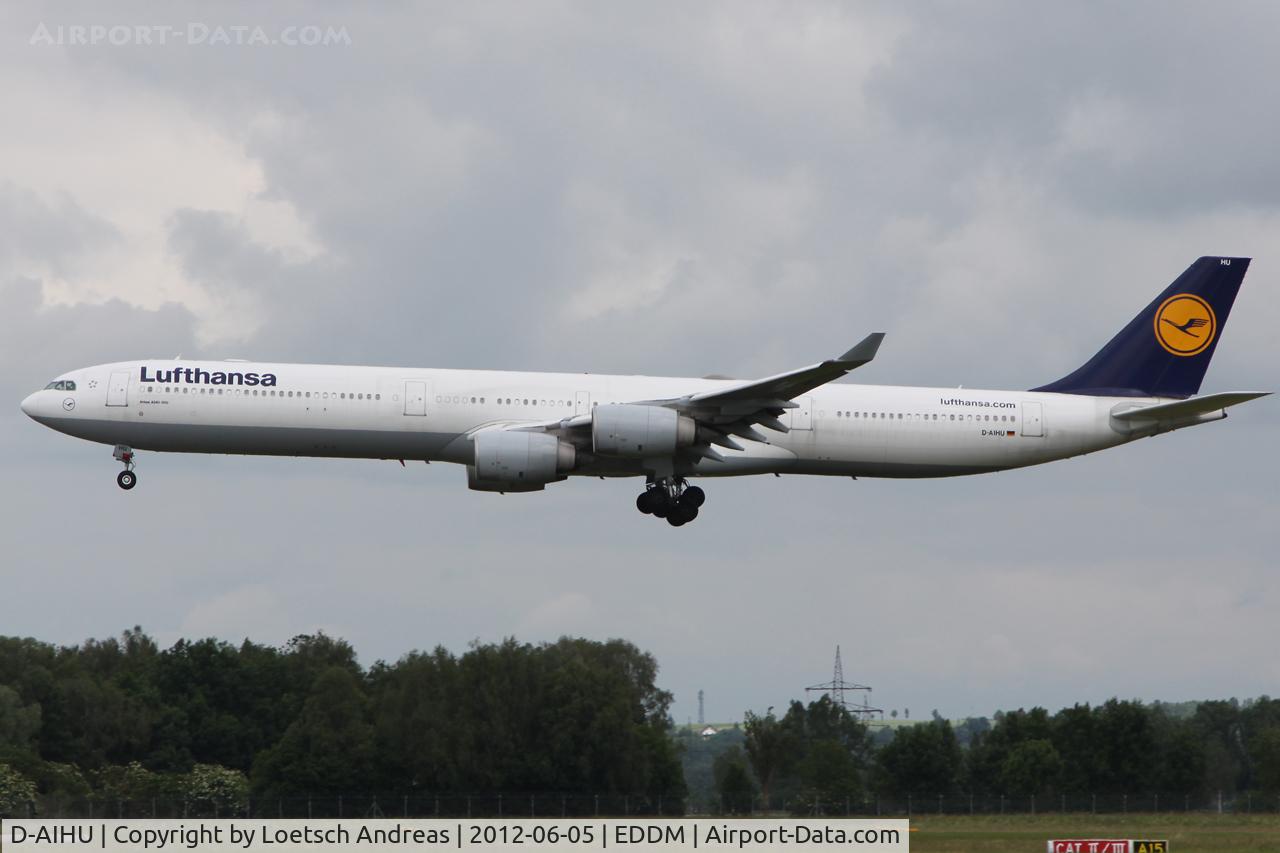 D-AIHU, 2008 Airbus A340-642 C/N 848, back in MUC