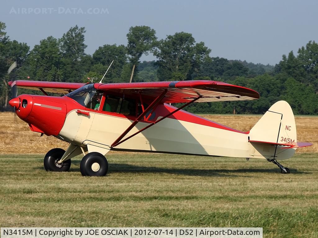N3415M, Piper PA-12 Super Cruiser C/N 12-2265, at Geneseo