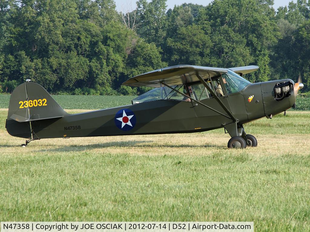 N47358, 1943 Taylorcraft DCO-65 C/N 4493, @ Geneseo