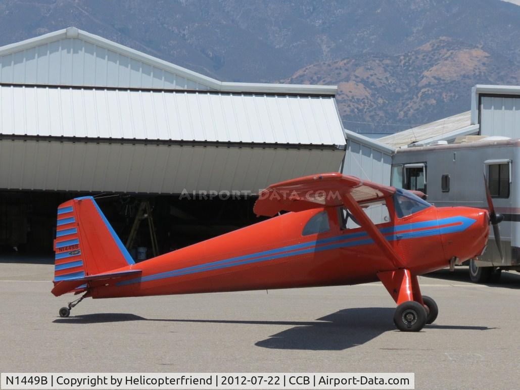 N1449B, 1948 Luscombe 8F Silvaire C/N 6076, Parked outside a hanger