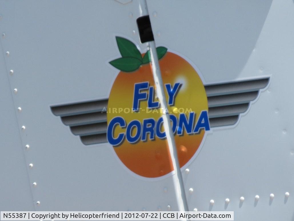 N55387, 1973 Piper PA-34-200 C/N 34-7350209, Tail advertisement for AJO (Corona)