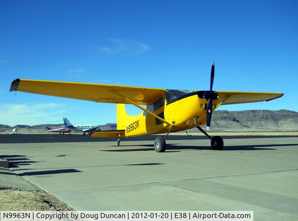 N9963N, 1975 Cessna 180J C/N 18052618, Seen at the fuel pump at Alpine-Casparis Airport in Alpine, Texas